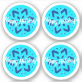 prettige feestdagen | WINTER WONDERLAND | Snowflak Sticker (Voorkant)