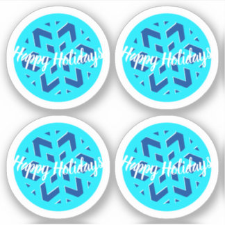 prettige feestdagen | WINTER WONDERLAND | Snowflak Sticker
