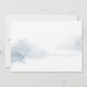 prettige feestdagen Winter Woodland Scene Fox Feestdagenkaart (Achterkant)