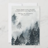 prettige feestdagen | Winterberglandrendierrenner Feestdagenkaart (Achterkant)