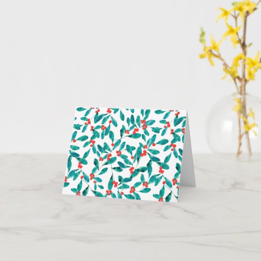 Prettige feestdagen Winterbes (feestelijk) Kaart (Gele Bloem)