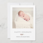 Prettige feestdagen Winterbessen en Stripes Feestdagenkaart (Voorkant)