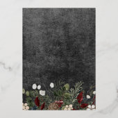 Prettige feestdagen Winterbessen zwart (Achterkant)