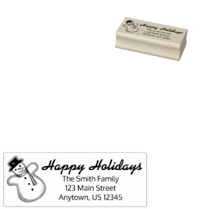 prettige feestdagen Winterkerstfeestdag Rubberstempel
