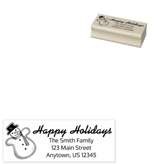 prettige feestdagen Winterkerstfeestdag Rubberstempel (Gestempeld)