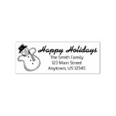 prettige feestdagen Winterkerstfeestdag Rubberstempel (Afrduk)