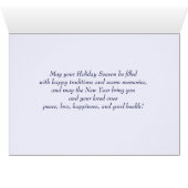 prettige feestdagen. WinterkerstKaarten (Binenzijde Horizontaal (Onderkant))