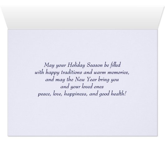 prettige feestdagen. WinterkerstKaarten (Binenzijde Horizontaal (Onderkant))