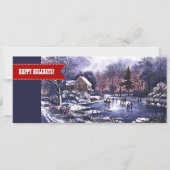 prettige feestdagen. WinterkerstKaarten Feestdagenkaart (Voorkant)