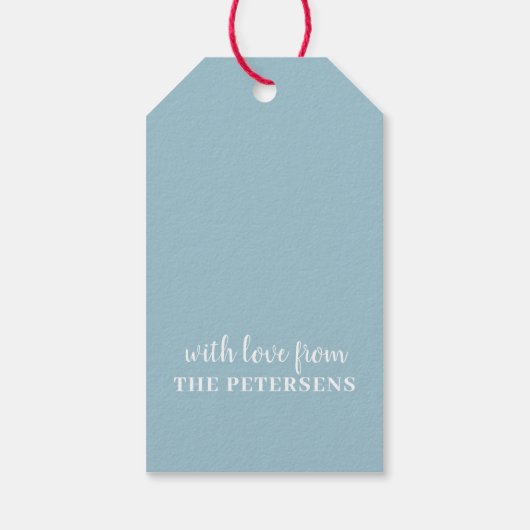 Prettige feestdagen Winterkonijn Cadeaulabel (Achterkant)