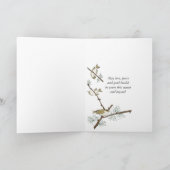 prettige feestdagen-winterlandelijke omgeving feestdagen kaart (Binnen)