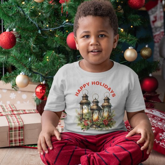 Prettige feestdagen Winterlantaarn T-shirt