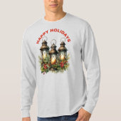 Prettige feestdagen Winterlantaarn T-shirt (Voorkant)