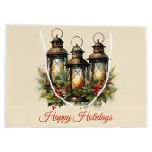 Prettige feestdagen Winterlantaarns Groot Cadeauzakje (Achterkant)