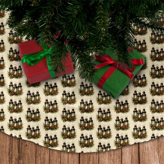 Prettige feestdagen Winterlantaarns Kerstboom Rok