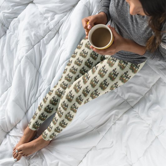 Prettige feestdagen Winterlantaarns Leggings
