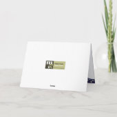 prettige feestdagen. wintersceen feestdagen kaart (Achterkant)