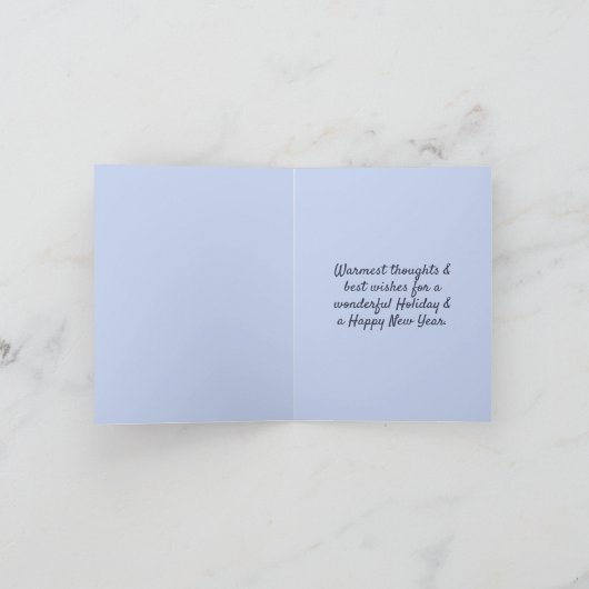 prettige feestdagen Winterscene-groeten Kaart (Binnen)