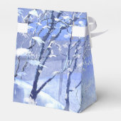 prettige feestdagen Wintersneeuwforel Bedankdoosjes (Achterkant)