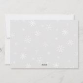 prettige feestdagen Wintersneeuwoverlay Feestdagenkaart (Achterkant)