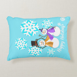 PRETTIGE FEESTDAGEN : wintervrienden Accent Kussen