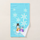 PRETTIGE FEESTDAGEN : wintervrienden Bad Handdoek (Handdoek)