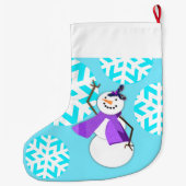 PRETTIGE FEESTDAGEN : wintervrienden Grote Kerstsok (Achterkant)