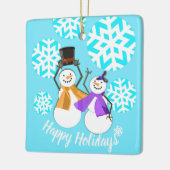 prettige feestdagen | Wintervrienden | Keramisch Ornament (Links)