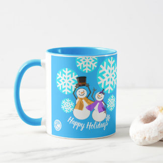 prettige feestdagen | Wintervrienden | Mok