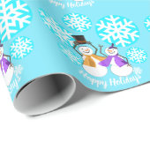 prettige feestdagen | Wintervrienden | SNEEUW.MENS Cadeaupapier (Rol Hoek)