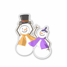 prettige feestdagen | Wintervrienden | Sticker