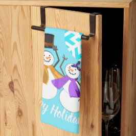 PRETTIGE FEESTDAGEN : wintervrienden Theedoek