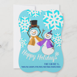 prettige feestdagen | Wintervrienden | Vakantiegel Feestdagenkaart