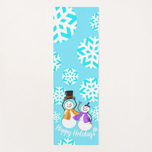 PRETTIGE FEESTDAGEN : wintervrienden Yogamat (Voorkant)