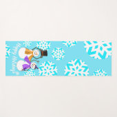 PRETTIGE FEESTDAGEN : wintervrienden Yogamat (Voorkant (horizontaal))