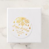 prettige feestdagen €? wintery bedankjes labels (Met doos)