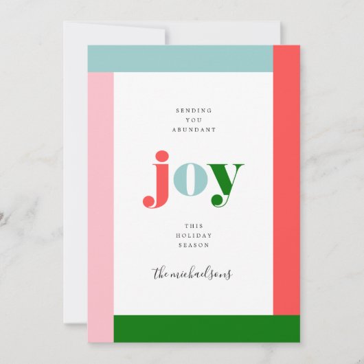 prettige feestdagen | Wishing you Joy (Voorkant)