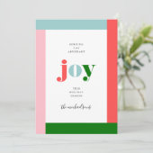 prettige feestdagen | Wishing you Joy (Staand voorkant)
