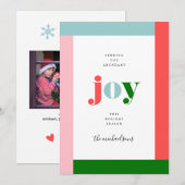prettige feestdagen | Wishing you Joy (Voorkant / Achterkant)