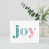 prettige feestdagen | Wishing you Joy Briefkaart (Staand voorkant)