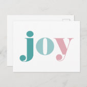 prettige feestdagen | Wishing you Joy Briefkaart (Voorkant / Achterkant)
