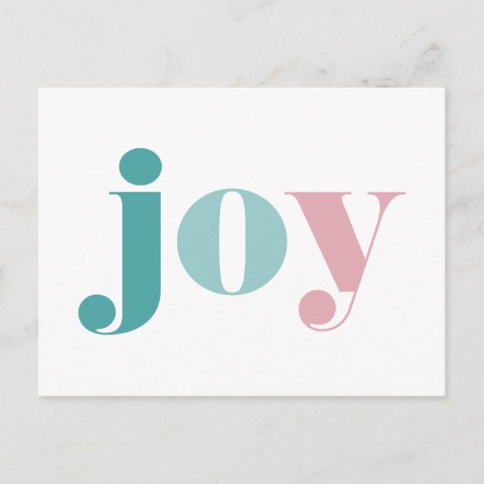 prettige feestdagen | Wishing you Joy Briefkaart (Voorkant)