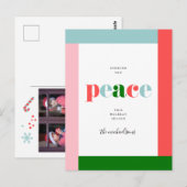prettige feestdagen | Wishing You Peace Briefkaart (Voorkant / Achterkant)