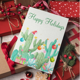 Prettige Feestdagen Woestijncactus Zuidwesten