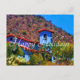 Prettige feestdagen Woestijnkerk, Briefkaart