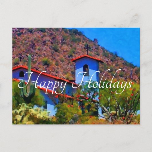 Prettige feestdagen Woestijnkerk, Briefkaart (Voorkant)