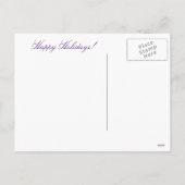 prettige feestdagen Wolf en Moon Briefkaart (Achterkant)