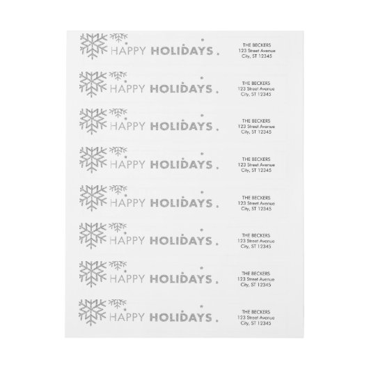 Prettige feestdagen Wraparound (Vel)