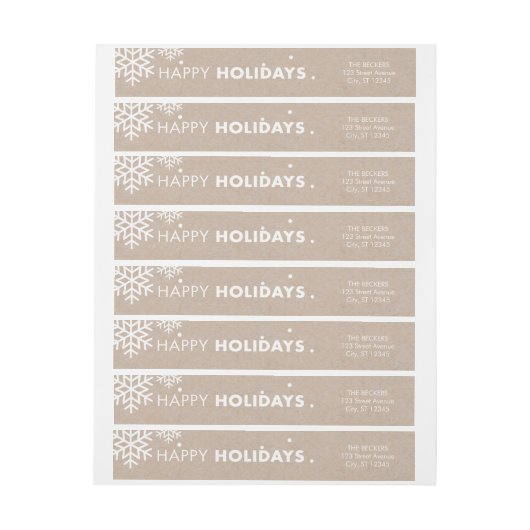 Prettige feestdagen Wraparound (Vel)