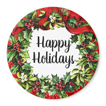 prettige feestdagen  Wreath Cadeau/decor Magnet